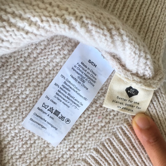 Madewell Fitted Frilly Lettuce Hem Sweater, Size S - Picture 8 of 16